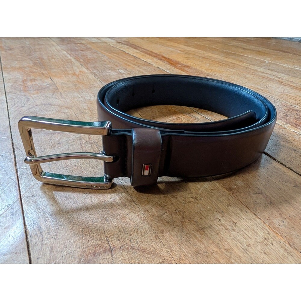 TOMMY HILFIGER MEN'S BROWN DENTON BELT S 30-32 RTL $115